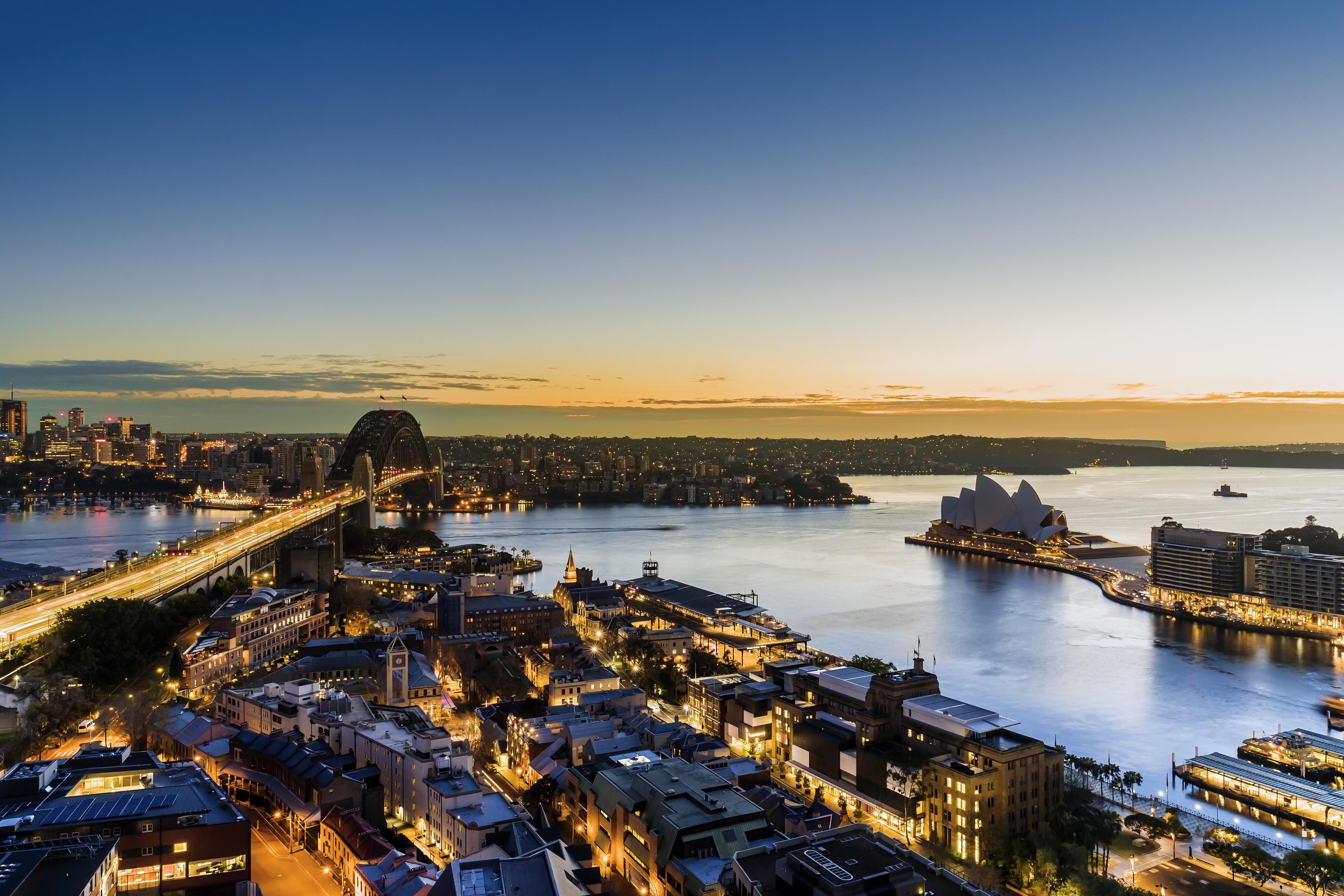 The Sebel Quay West Suites Sydney Exteriör bild View of the city from the Westin Hotel